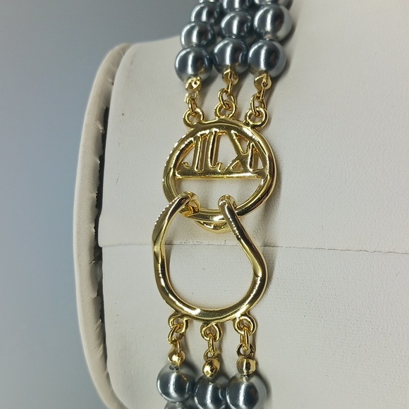 Kenneth Jay Lane KJL 1997 53rd Presidential Inaugural Gray Pearl Necklace - Picture 4 of 6